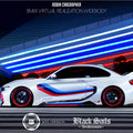 2014-2019 BMW 2 Series F22 VR Style Partial Carbon Fiber Wide Body Full Body Kit