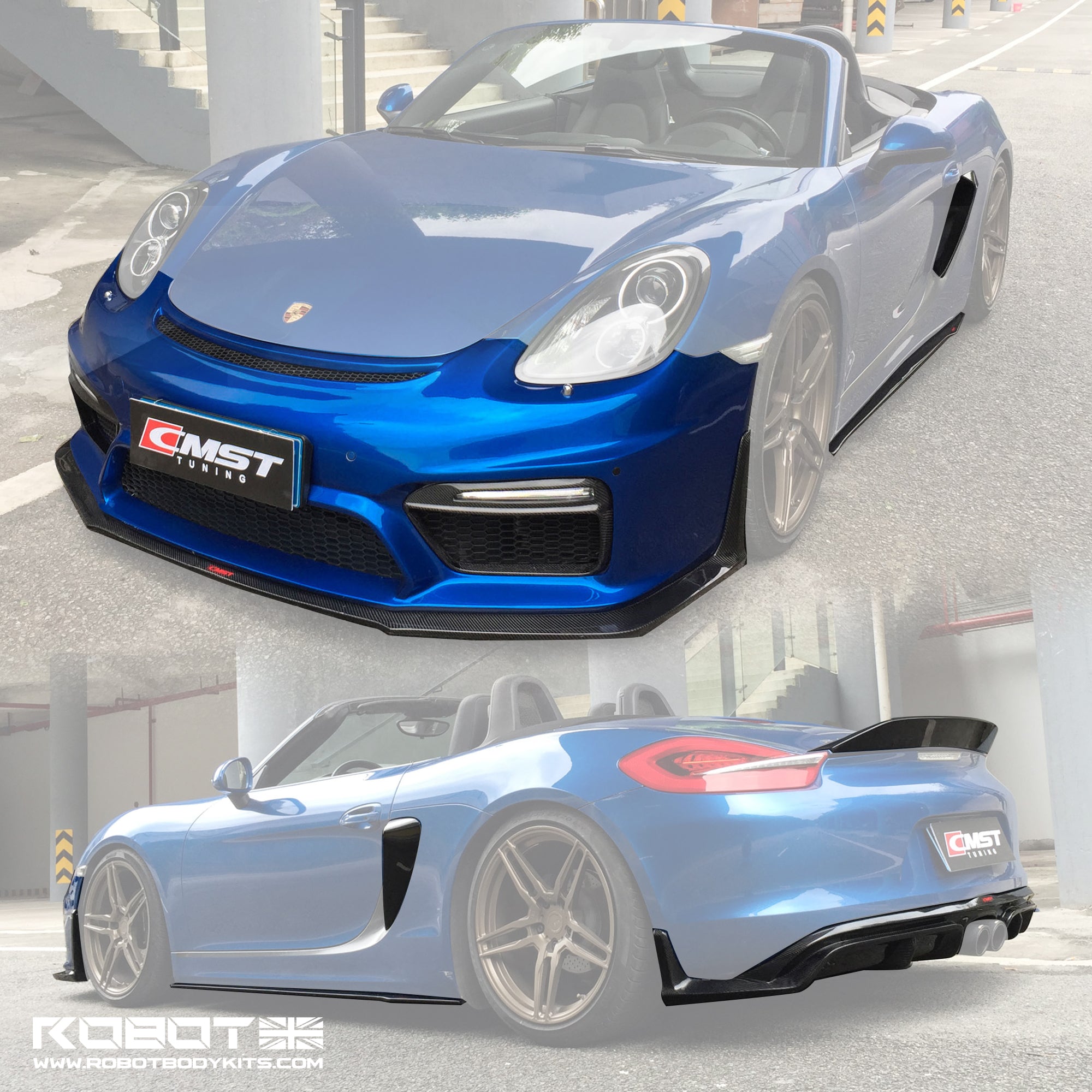 CMST Porsche 981 Cayman / Boxster (2013–2015) Carbon Fibre  Body Kit - Robot Bodykits