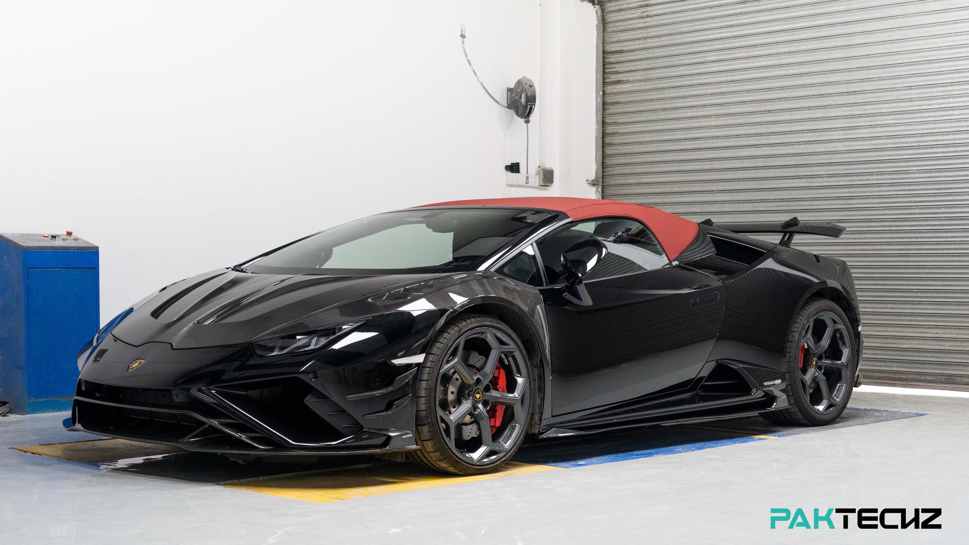 PAKTECHZ Carbon Fiber Front Hood Bonnet for Lamborghini Huracan LP580 LP610 EVO
