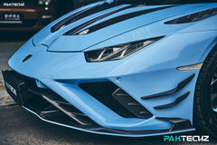 PAKTECHZ Carbon Fiber Front Canards for Lamborghini Huracan EVO RWD