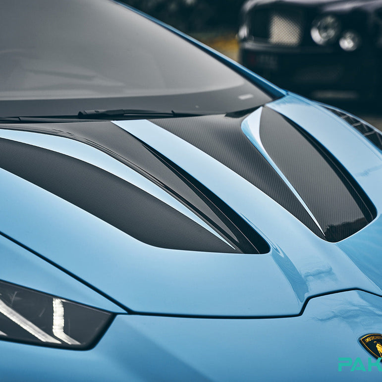 PAKTECHZ Carbon Fiber Front Hood Bonnet for Lamborghini Huracan LP580 LP610 EVO