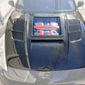 CMST Tuning Carbon Fiber Hood with Tempered Glass for Nissan 370Z Z34 Fairlady Z - Robot Bodykits
