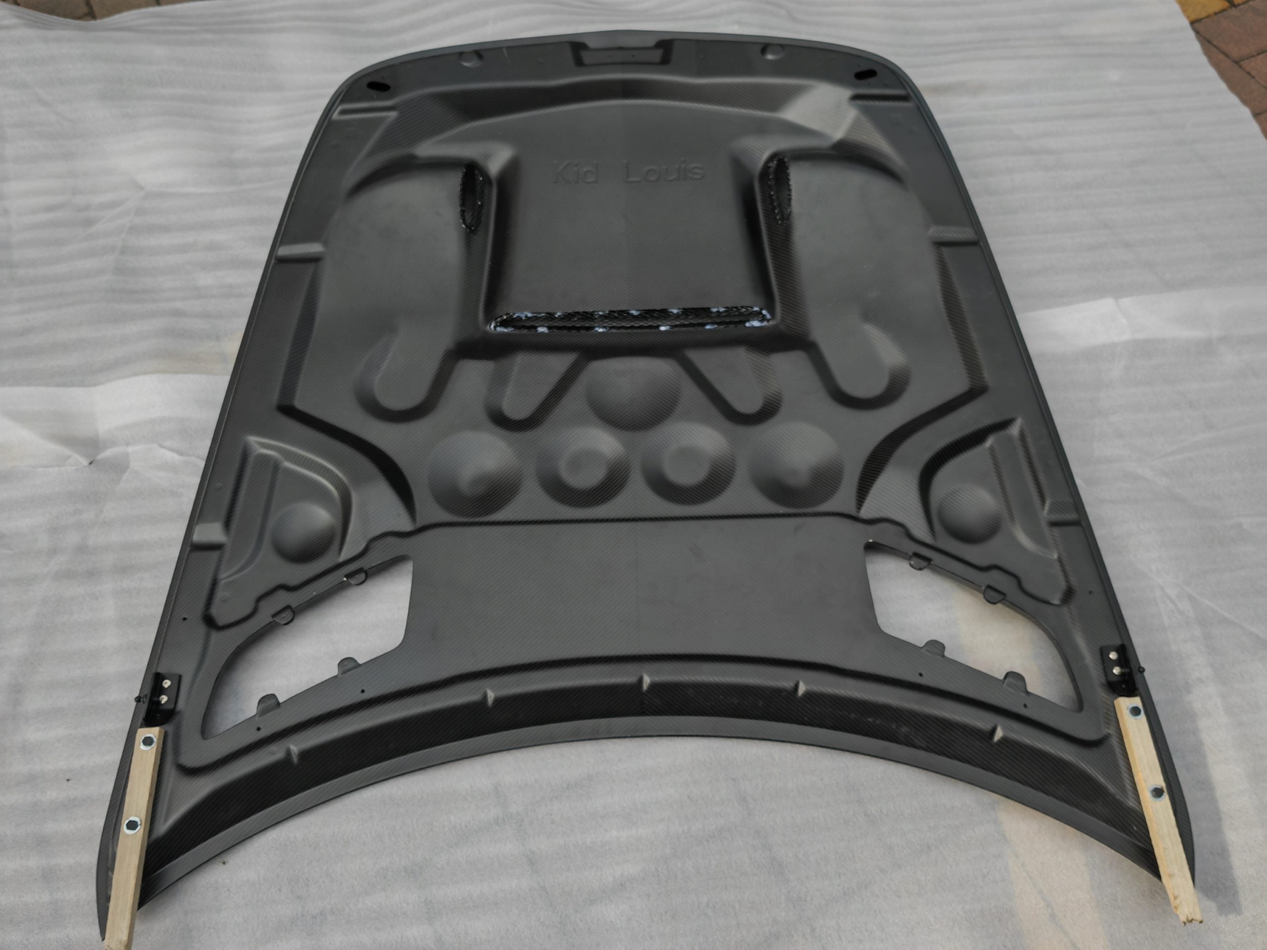 Kid Louis Mercedes Benz C190 AMG GT GTS GTC GTR Dry-Carbon Fiber Hood / Bonnet Black Series Style 2015 - 2021