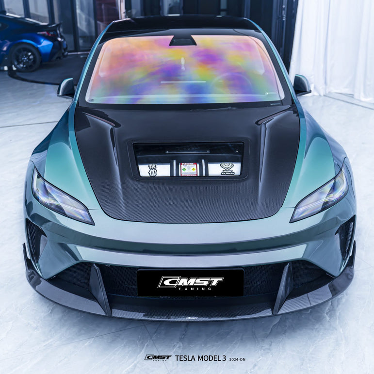 CMST Tuning Front Bumper & Lip for Tesla Model 3 Highland 2024-ON - Robot Bodykits
