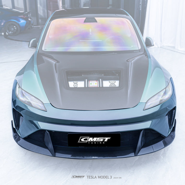 CMST Tuning Front Bumper & Lip for Tesla Model 3 Highland 2024-ON - Robot Bodykits