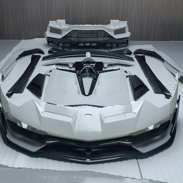 SD Dry Carbon Fibre Conversion Full Body Kit Conversion for Lamborghini Aventador LP700/720/740/750 Upgrade to SVJ Full Body Kit