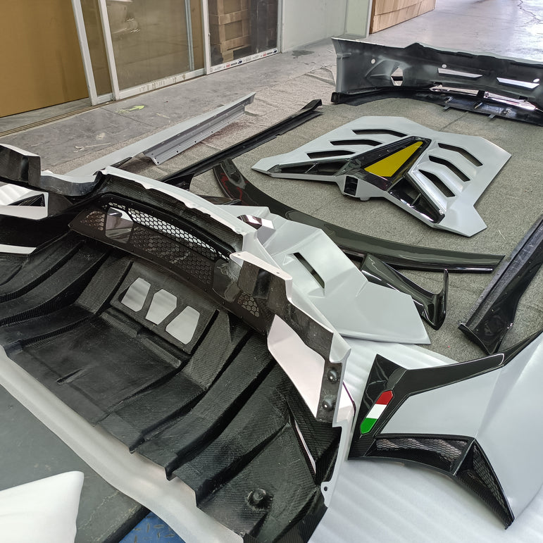 SD Dry Carbon Fibre Conversion Full Body Kit Conversion for Lamborghini Aventador LP700/720/740/750 Upgrade to SVJ Full Body Kit