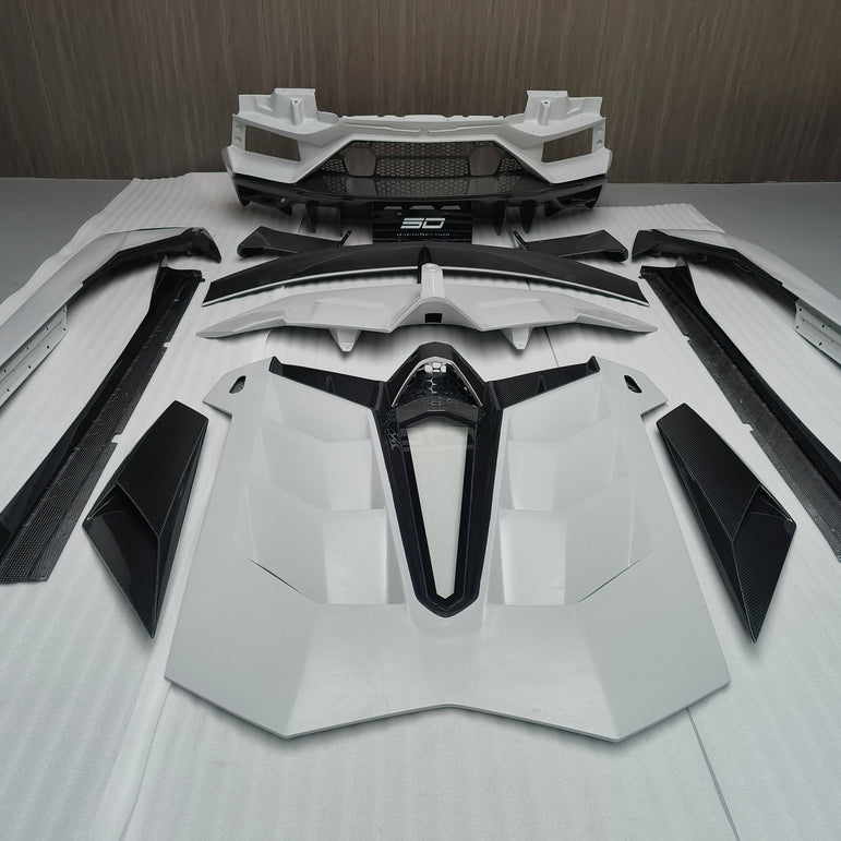 SD Dry Carbon Fibre Conversion Full Body Kit Conversion for Lamborghini Aventador LP700/720/740/750 Upgrade to SVJ Full Body Kit