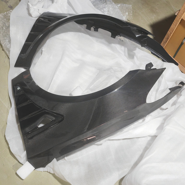 CMST Tesla Model 3 Lightweight Dry-Carbon Fiber Front Fender Replacement (1.58KG) - Robot Bodykits