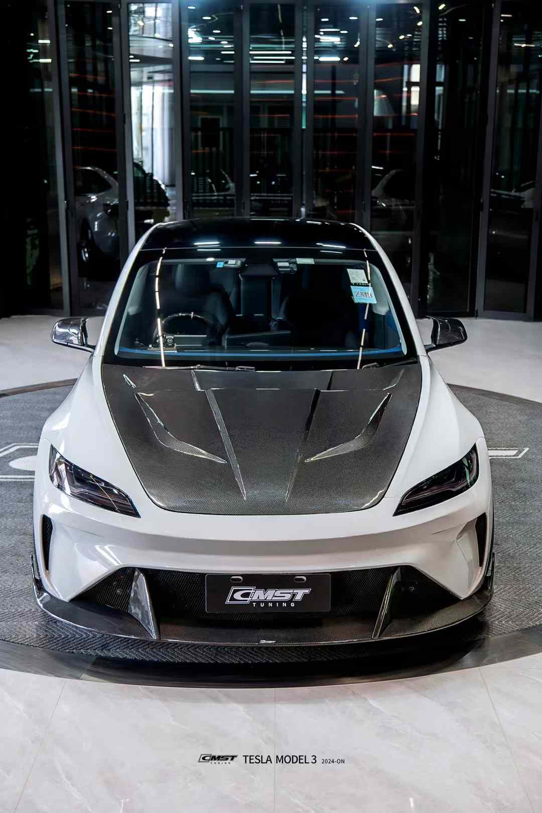 CMST Tuning Front Bumper & Lip for Tesla Model 3 Highland 2024-ON - Robot Bodykits