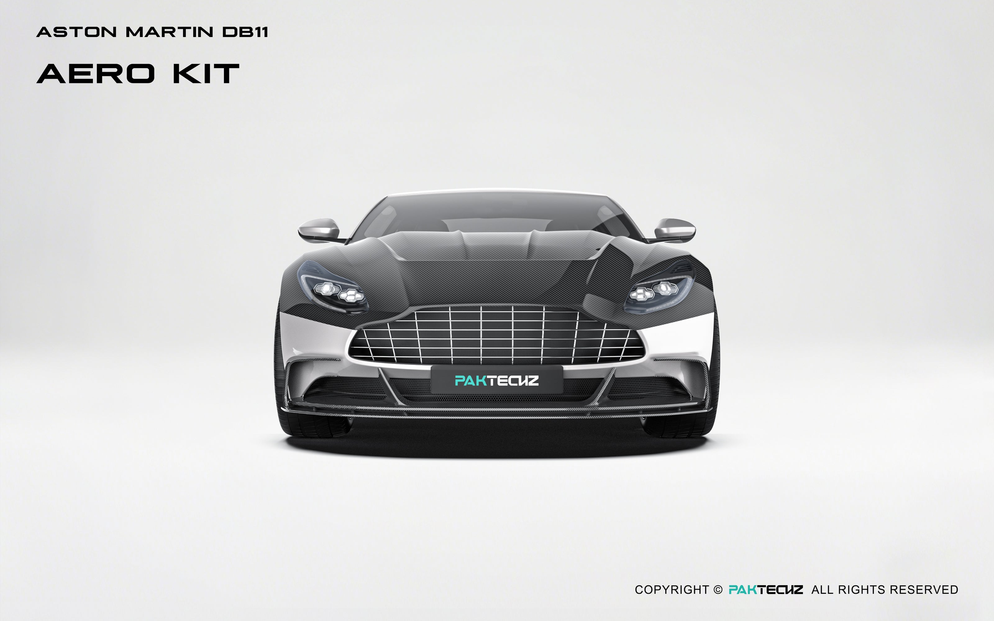 Aston Martin DB11 Paktechz Full Dry Carbon Aerodynamics kit