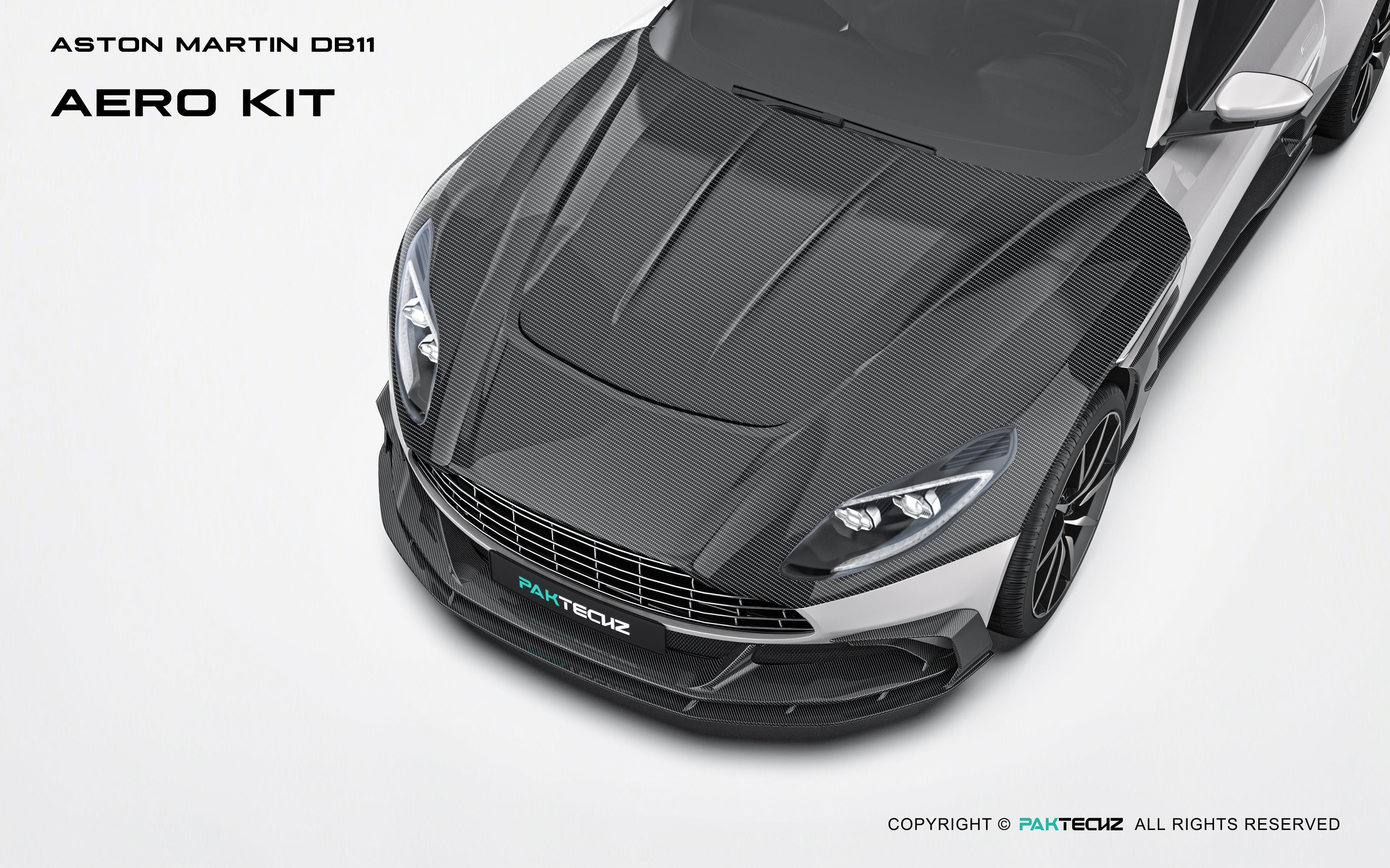 Aston Martin DB11 Paktechz Full Dry Carbon Aerodynamics kit