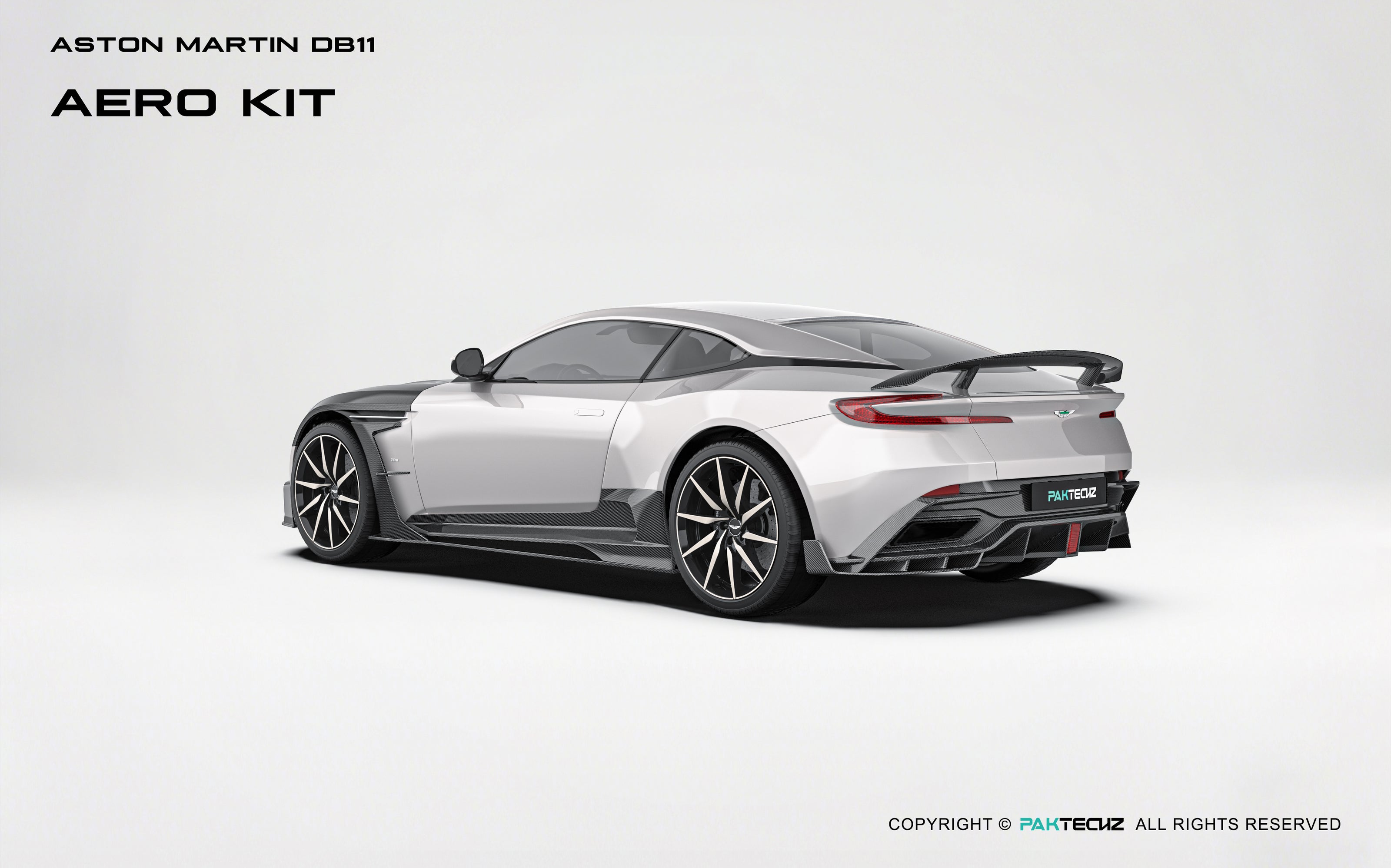 Aston Martin DB11 Paktechz Full Dry Carbon Aerodynamics kit