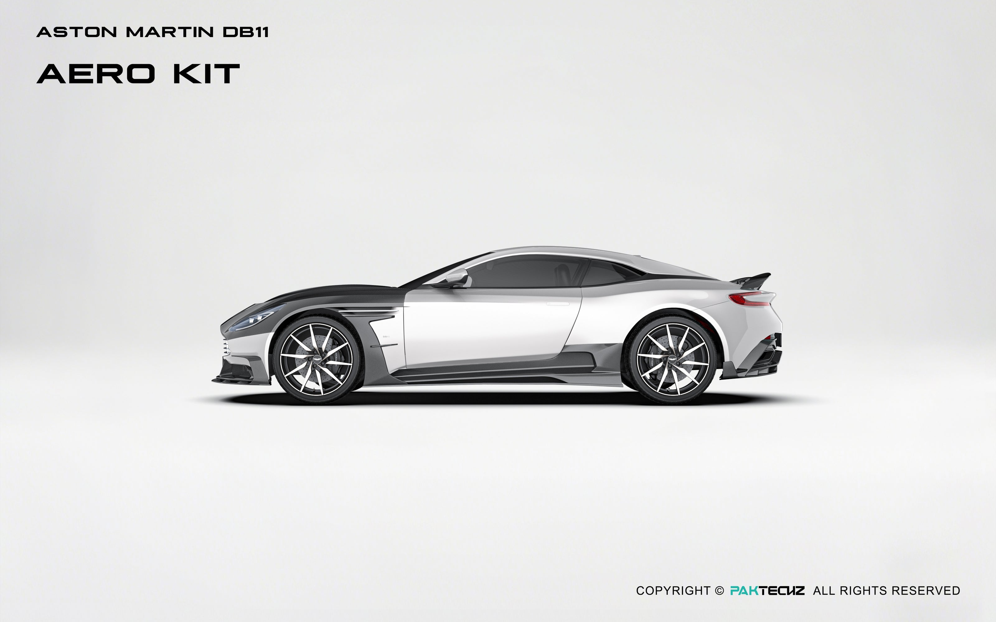 Aston Martin DB11 Paktechz Full Dry Carbon Aerodynamics kit