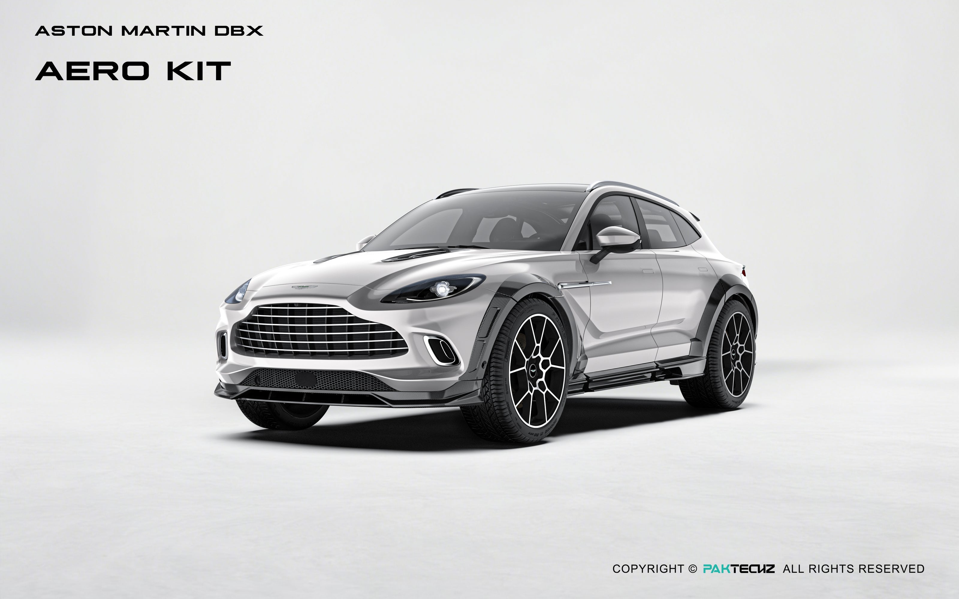 Aston Martin DBX Paktechz Full Dry Carbon Aerodynamics kit - Robot Bodykits