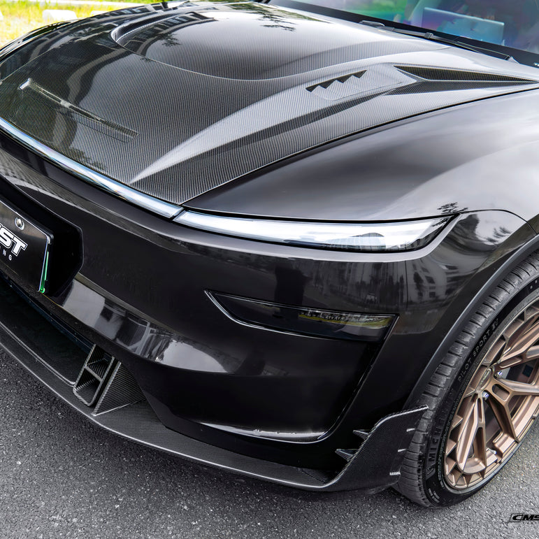 CMST 2025+ Tesla Model Y Carbon Fibre Bonnet / Hood Options
