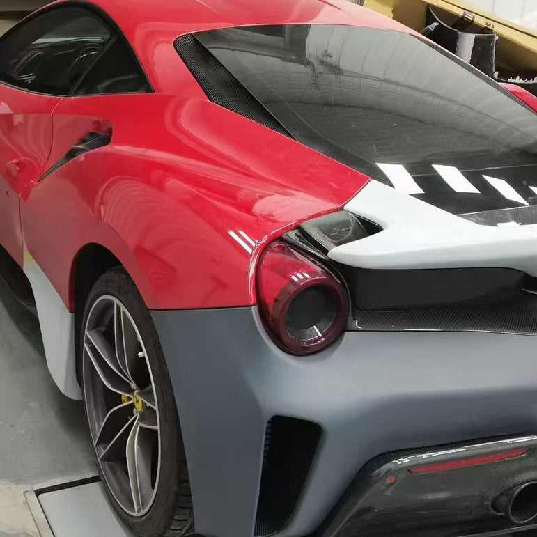 Ferrari 488GTB Upgrade to Pista Full Conversion Body Kit (Plastic & Dry-Carbon)
