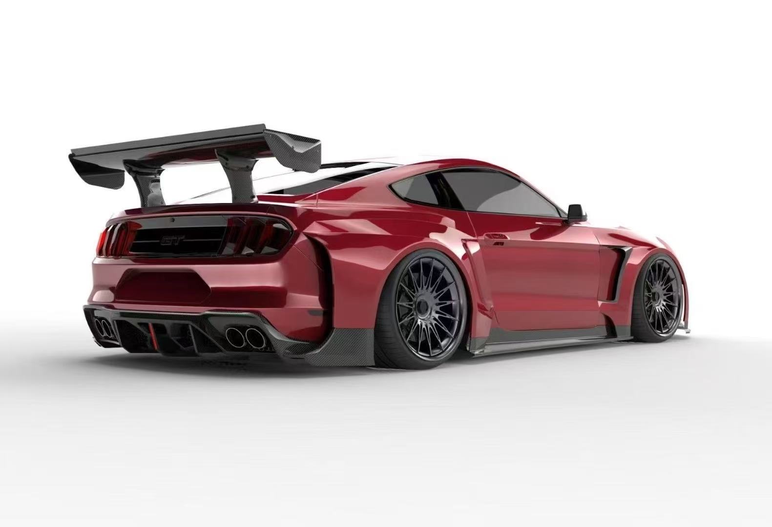 BOCH Design FRP GT500 S550 Ford Mustang Widebody Complete Body Kit 2015-2023