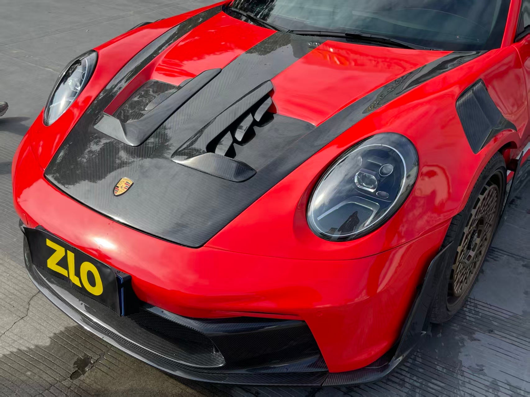 Porsche 911 992.1 Upgrade to GT3 RS Full PP Polypropylene + Dry-Carbon Fibre Conversion Kit