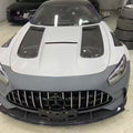 Kid Louis Mercedes Benz C190 AMG GT GTS GTC GTR Dry-Carbon Fiber Hood / Bonnet Black Series Style 2015 - 2021
