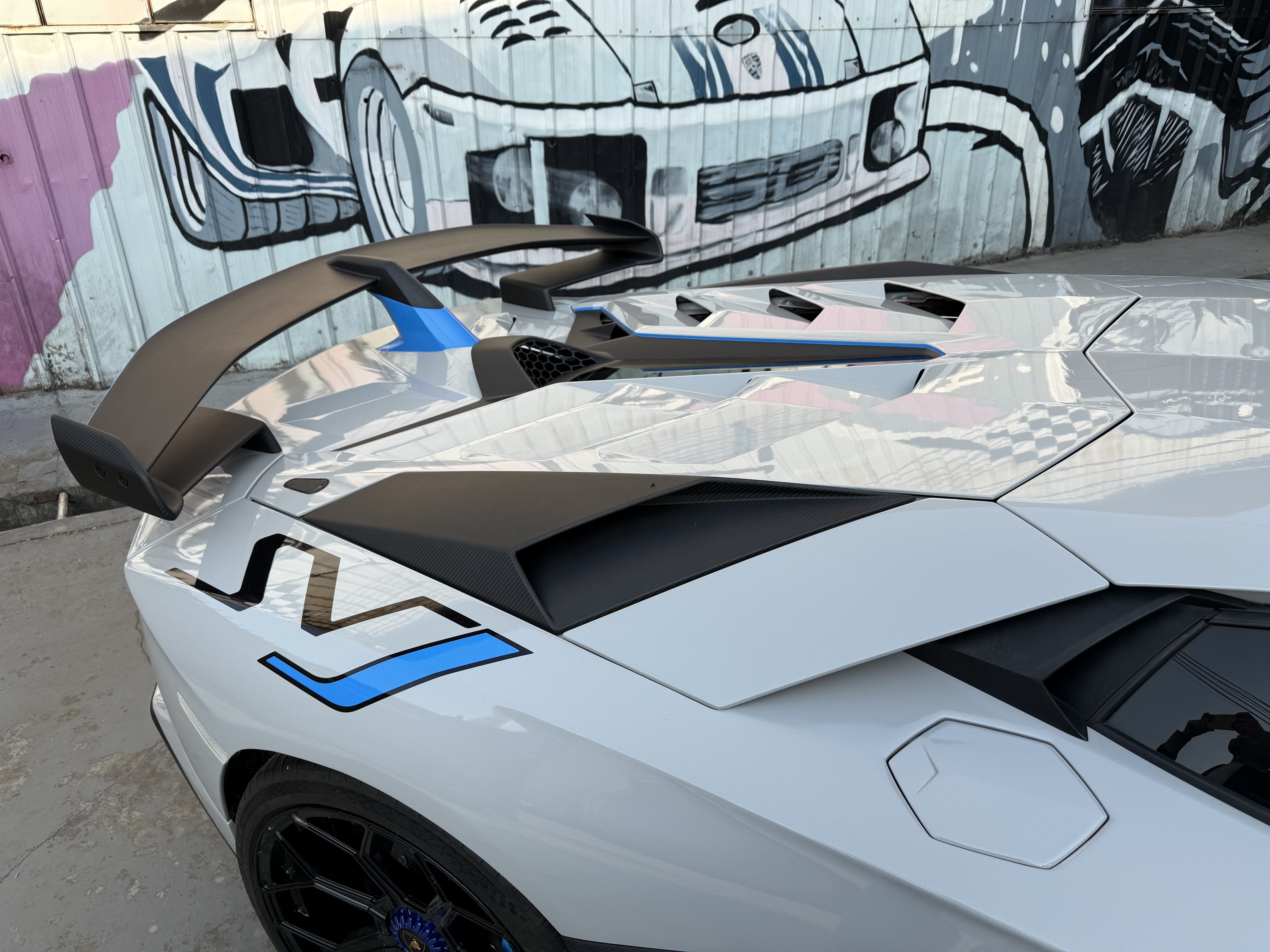 SD Dry Carbon Fibre Conversion Full Body Kit Conversion for Lamborghini Aventador LP700/720/740/750 Upgrade to SVJ Full Body Kit