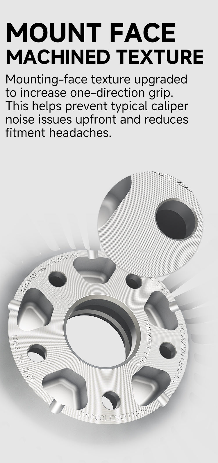 Machined mounting face