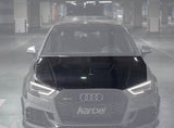 Karbel Dry Carbon Fiber Double-sided Hood Bonnet for Audi RS3 2018-2020 & S3 A3 2014-2020