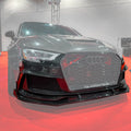 Karbel Carbon Dry Carbon Fiber RS3 Style Front Bumper for Audi A3 & A3 S Line & S3 2017-2020 8.5V