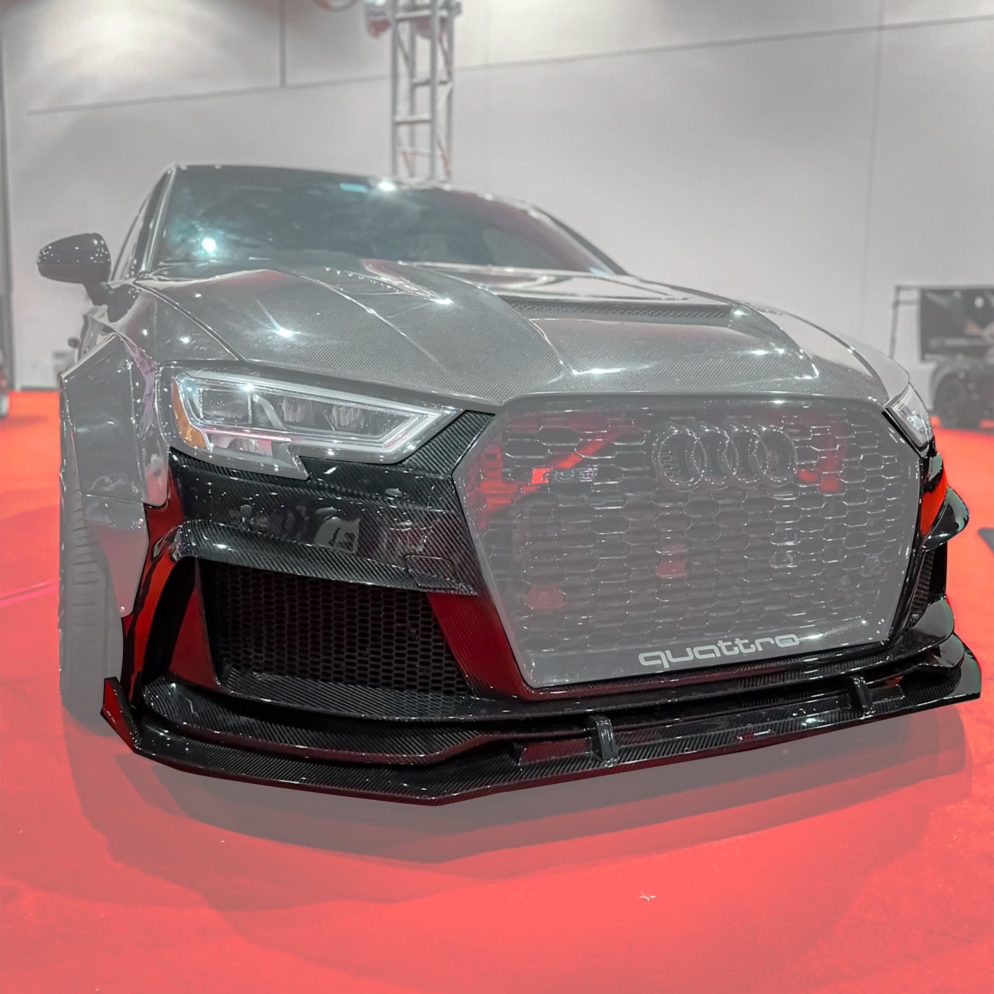 Karbel Carbon Dry Carbon Fiber RS3 Style Front Bumper for Audi A3 & A3 S Line & S3 2017-2020 8.5V