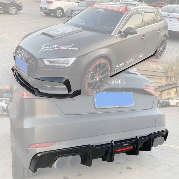 Karbel Dry-Carbon (Prepreg) Carbon Fiber Body Kit for Audi A3/S3 8v Hatchback (S-Line) (2017–2019)