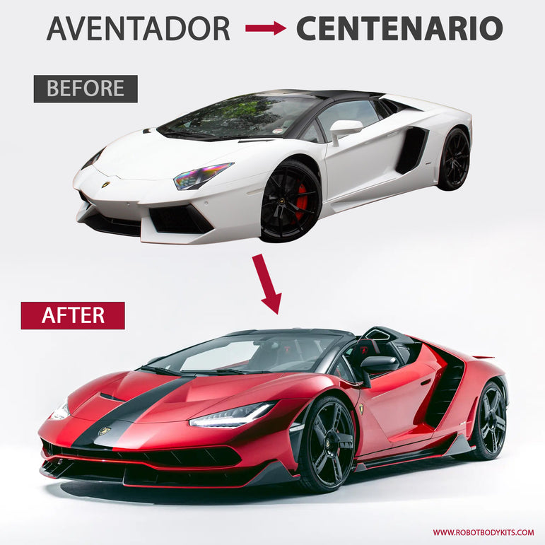Lamborghini Aventador to Centenario Carbon Fibre Body Kit Conversion