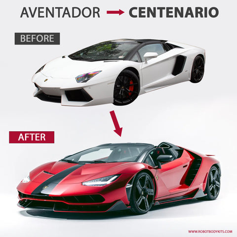 Lamborghini Aventador to Centenario Carbon Fibre Body Kit Conversion