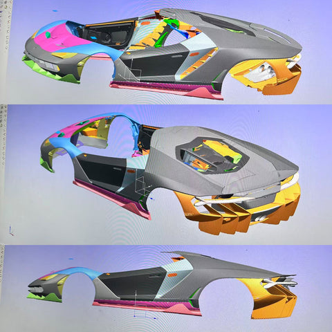 Lamborghini Aventador to Centenario Carbon Fibre Body Kit Conversion