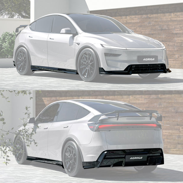 Robot 2025+ Tesla Model Y Lowline Kit Gloss Black / Carbon Bodykit