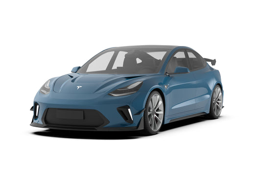 Robot Craftsman Tesla Model 3 “HACKER” Narrowbody Fibre Glass Reinforced Plastic Complete Body Kit (FRP) 2560