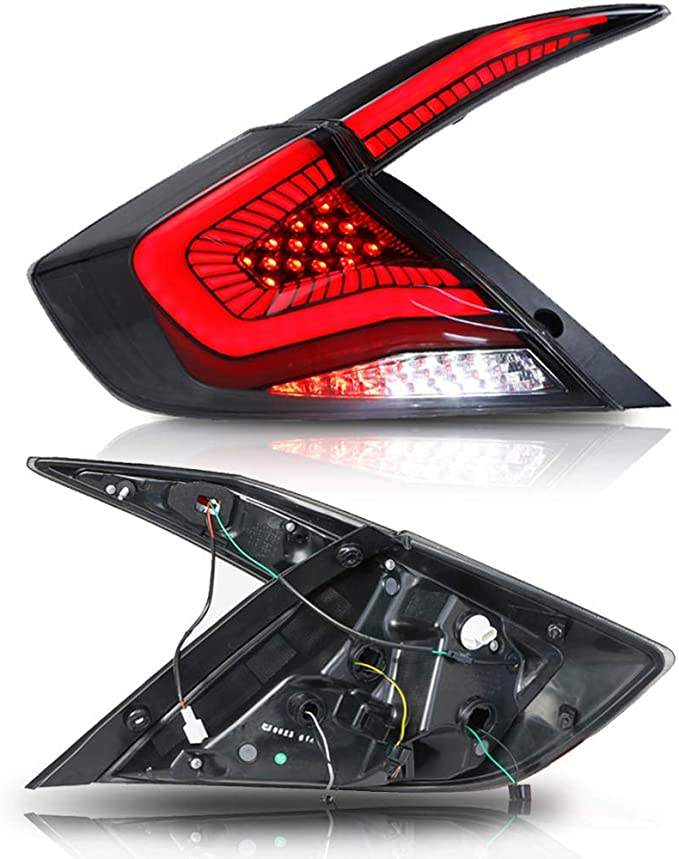 Full LED Tail Lights Assembly For 10th Gen Honda Civic Sedan 2016-2021