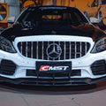 CMST Tuning PP Polyurethane Front Bumper & Grill & Carbon Fiber Front Lip  for Mercedes-Benz C43 C300 2015-2021 Coupe Sedan - Robot Bodykits