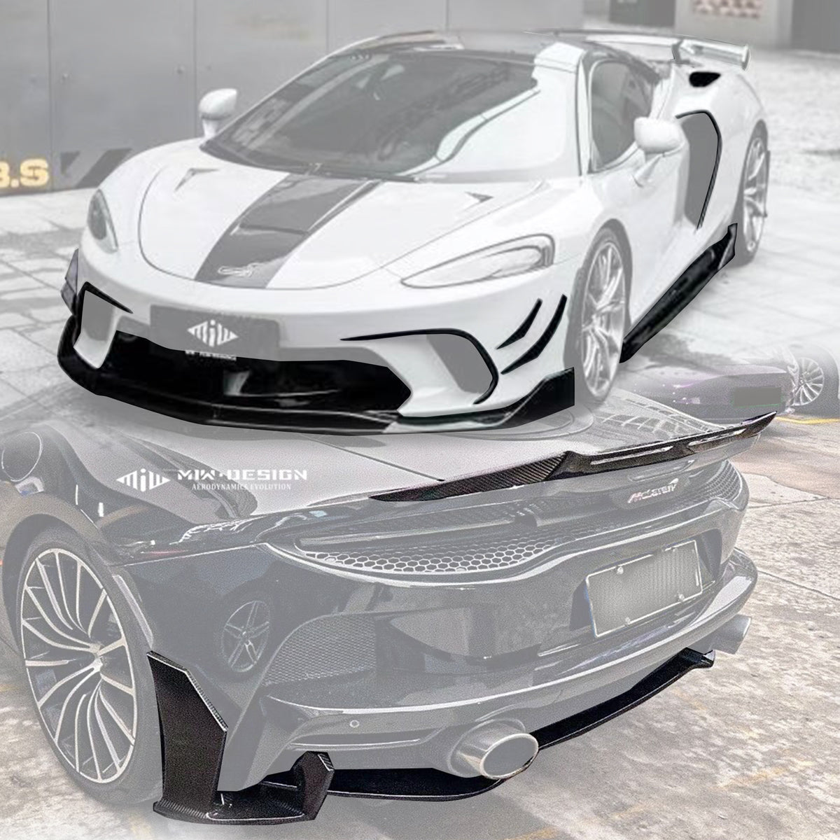 McLaren GT MiW AMANS Full Gloss Prepreg Carbon Aerodynamics Kit