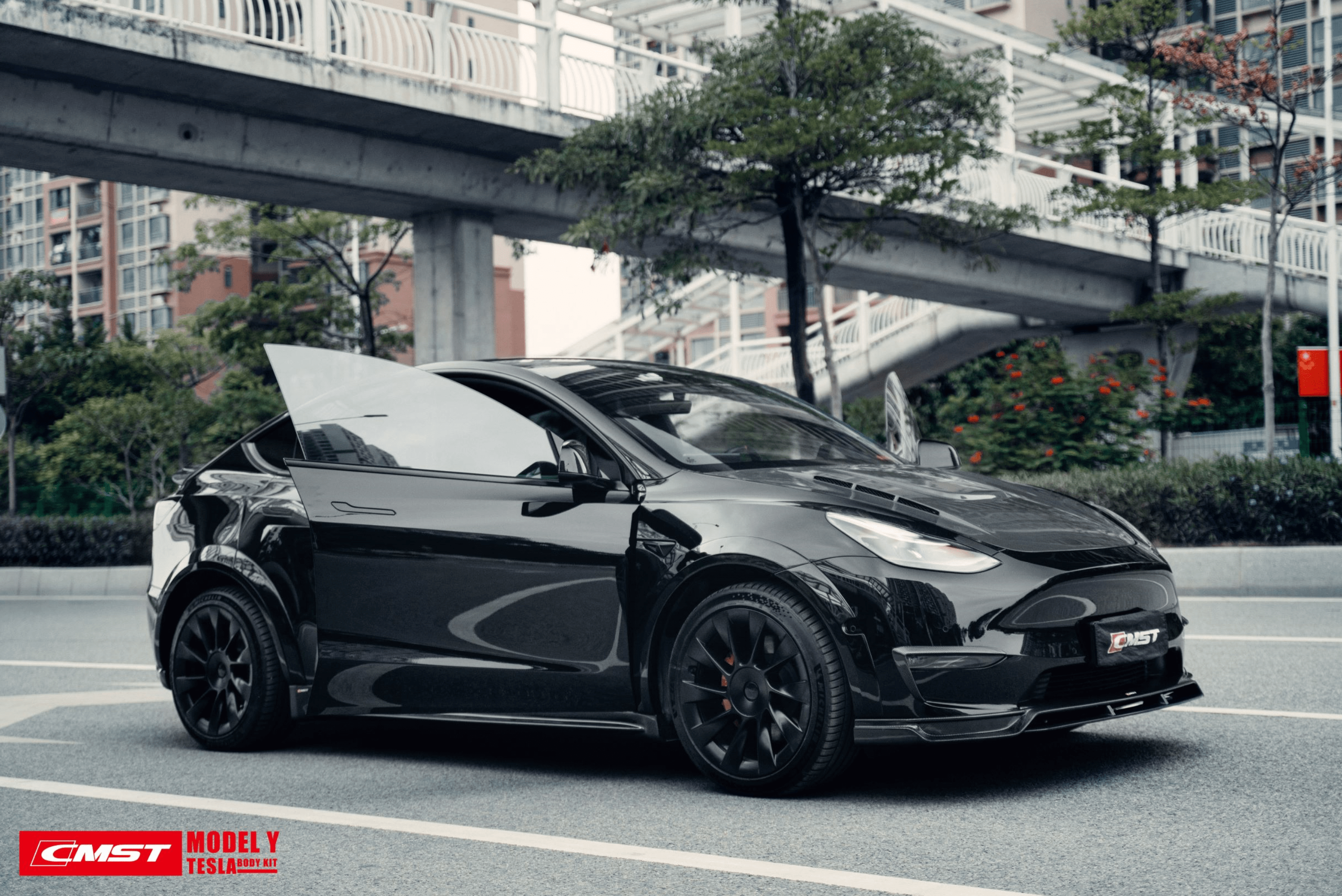 CMST Tuning Carbon Fiber Hood Bonnet Ver.1 for Tesla Model Y - Robot Bodykits