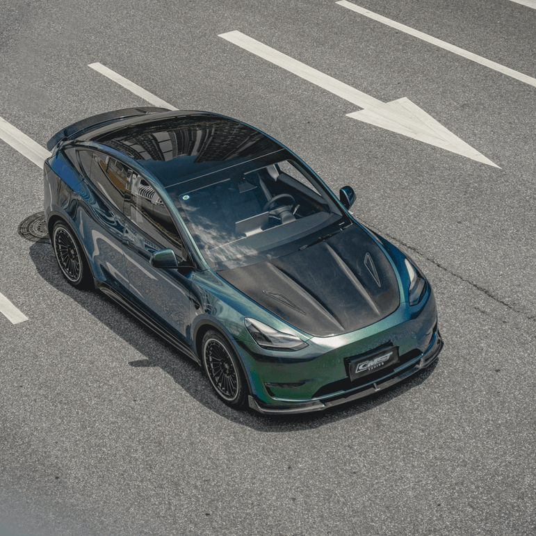 CMST Tuning Carbon Fiber Hood Ver.2 for Tesla Model Y - Robot Bodykits