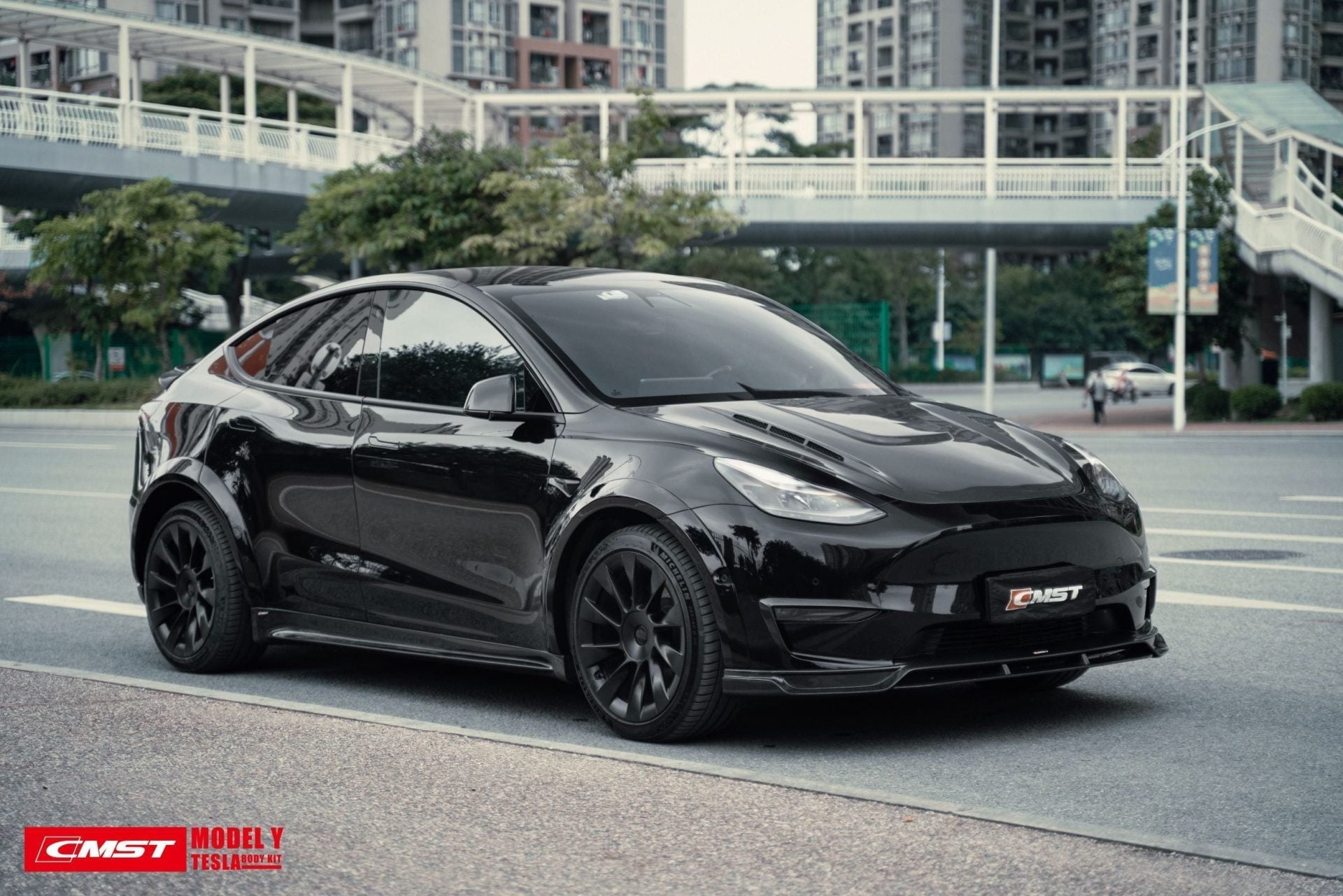 CMST Tuning Carbon Fiber Hood Bonnet Ver.1 for Tesla Model Y - Robot Bodykits