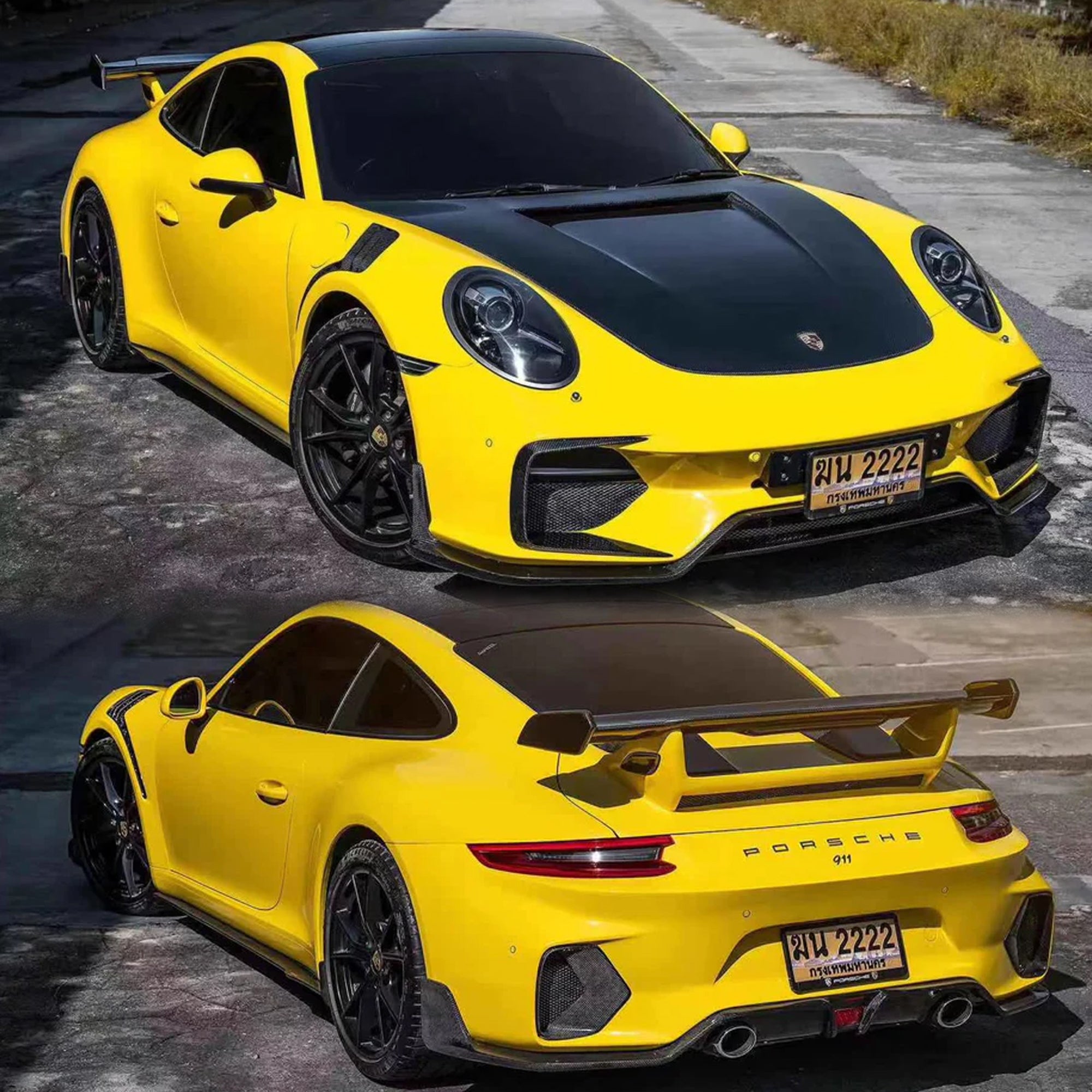CMST Partial Carbon Fiber Rear Bumper & Diffuser for Porsche 911 (991.1) 2012-2015 - Robot Bodykits