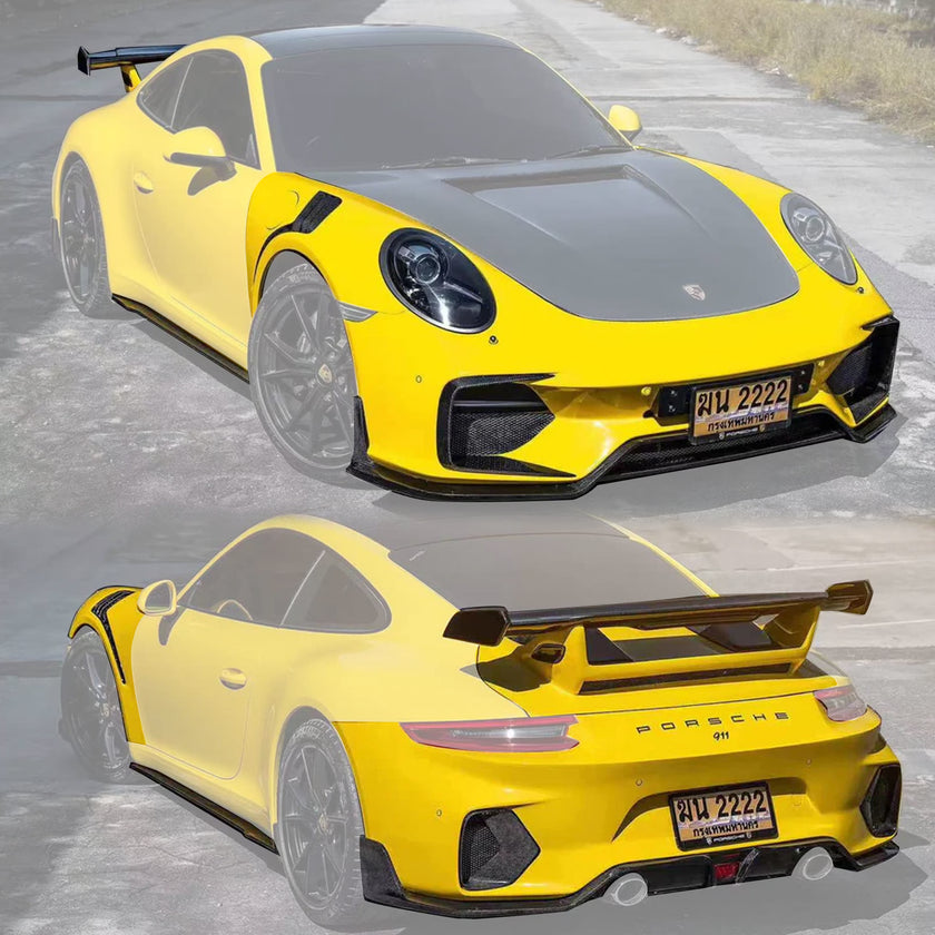 CMST Partial Carbon Fiber Rear Bumper & Diffuser for Porsche 911 (991.1) 2012-2015 - Robot Bodykits