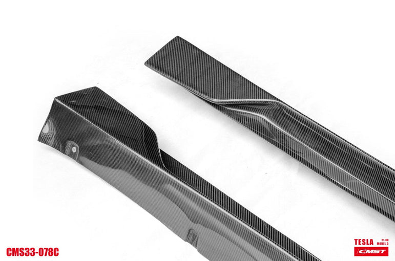 CMST Tesla Model 3 Carbon Fiber Full Body Kit Style F - Robot Bodykits