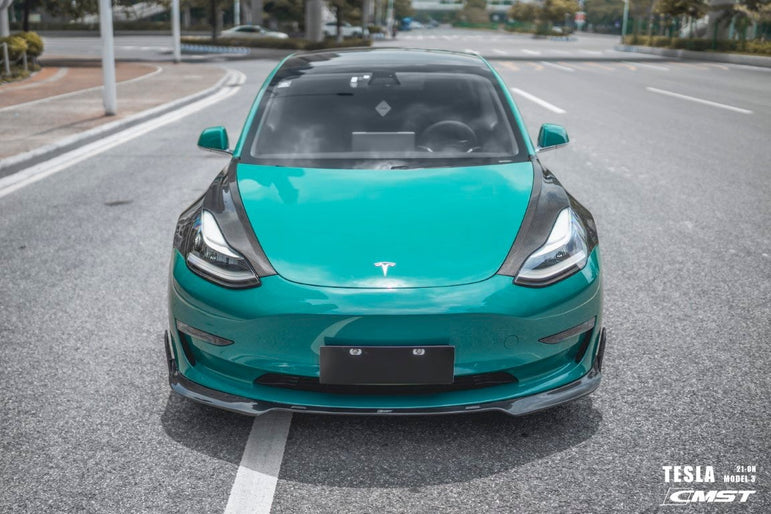 CMST Tesla Model 3 Lightweight Dry-Carbon Fiber Front Fender Replacement (1.58KG) - Robot Bodykits