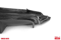 CMST Tesla Model 3 Carbon Fiber Rear Diffuser Ver.4 with tow hook access