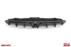 CMST Tesla Model 3 Carbon Fiber Rear Diffuser Ver.4 with tow hook access