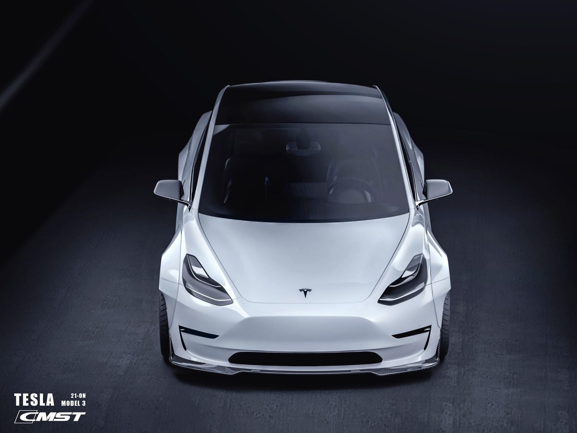 CMST Tesla Model 3 Carbon Fiber Full Body Kit Style F - Robot Bodykits