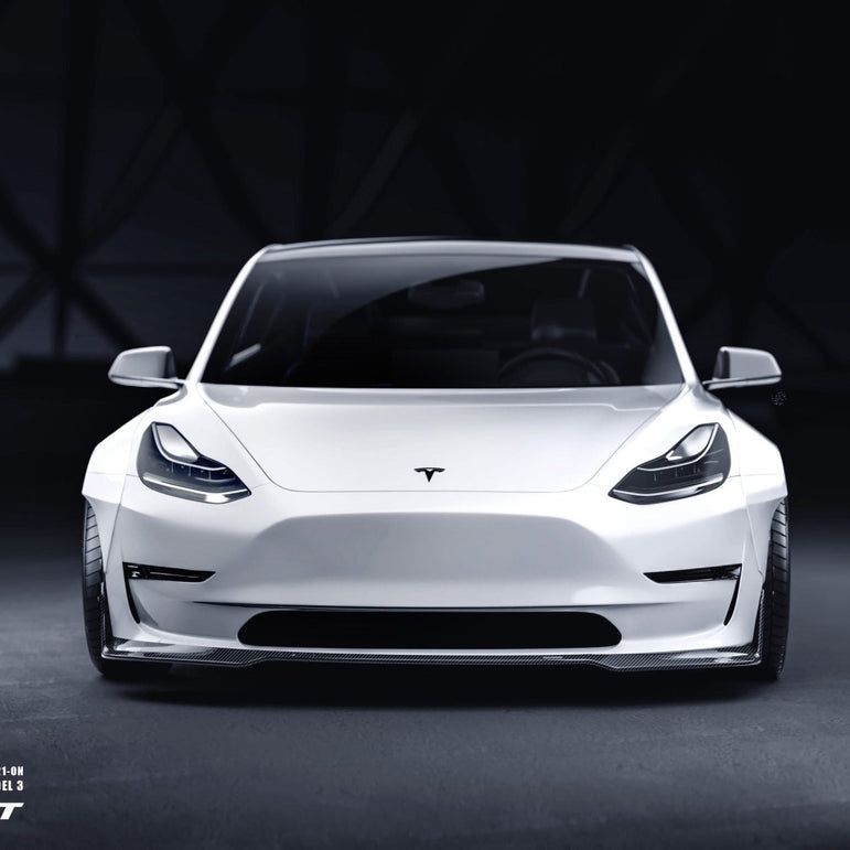 CMST Tesla Model 3 Carbon Fiber Full Body Kit Style F - Robot Bodykits