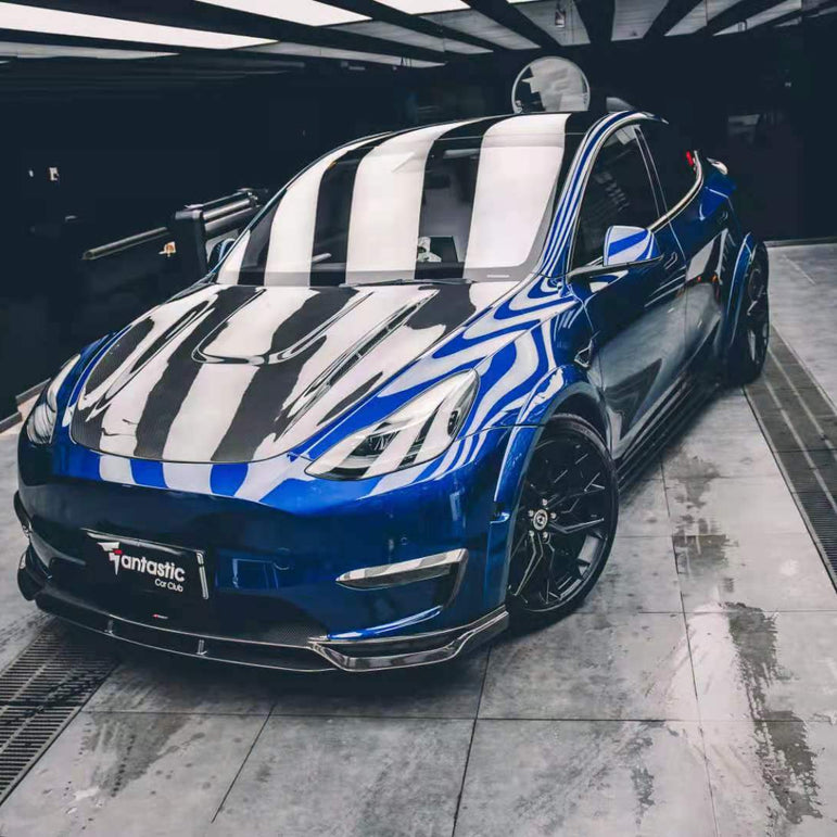 CMST Tuning Carbon Fiber Hood Bonnet Ver.1 for Tesla Model Y - Robot Bodykits